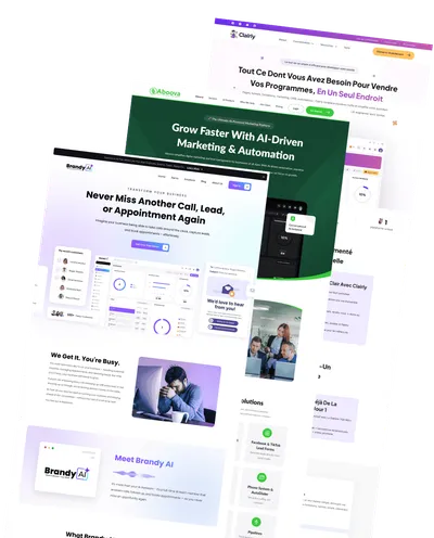 High-converting GoHighLevel SaaS website template