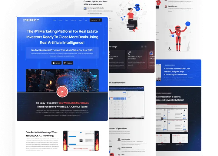 StackAura sales funnel design and development pages